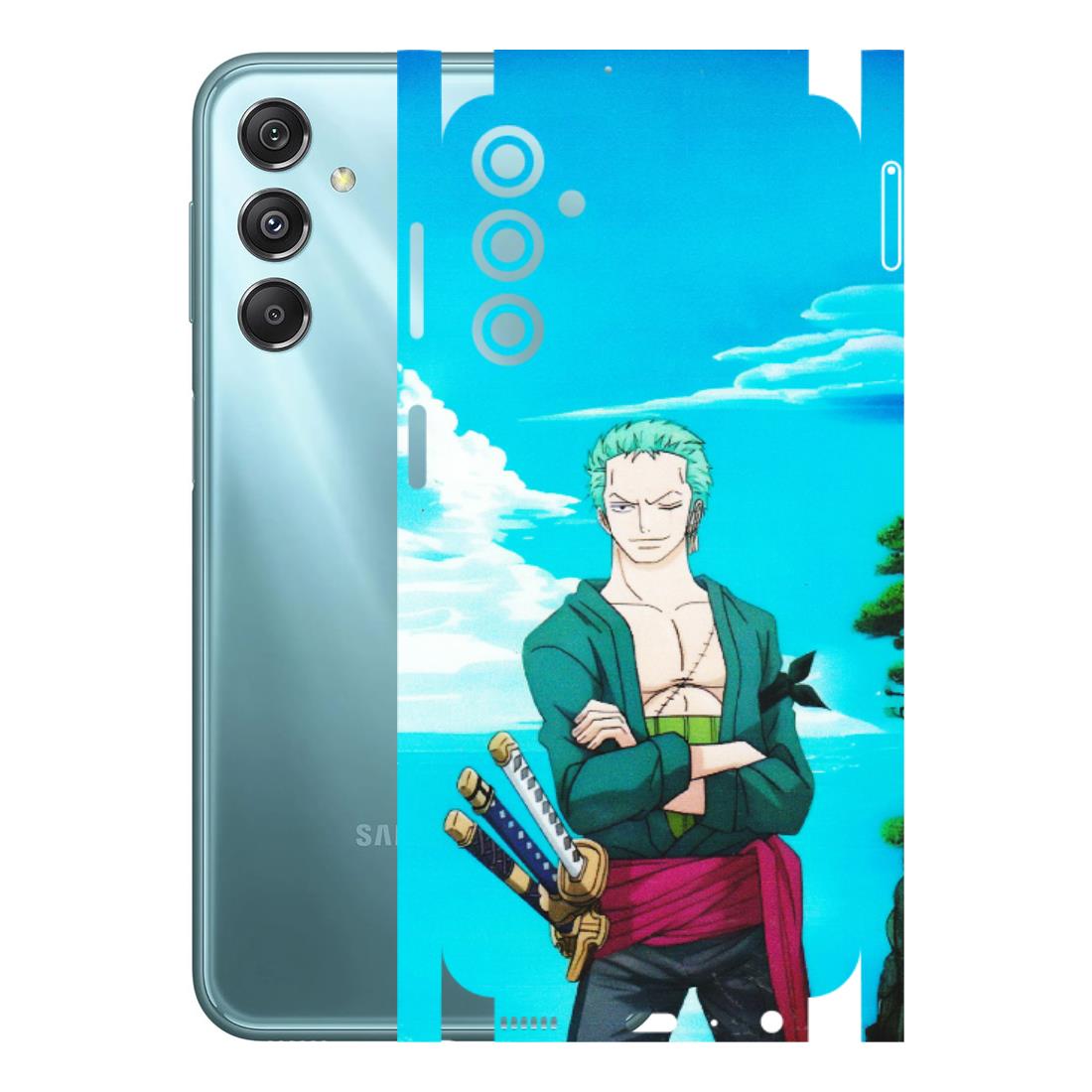 Samsung M/F/Note/Flip and C Phone Skins (All Models) - Cool Swordman Zoro Anime - Matte Finish (M-143) Samsung Galaxy M34 (5G)
