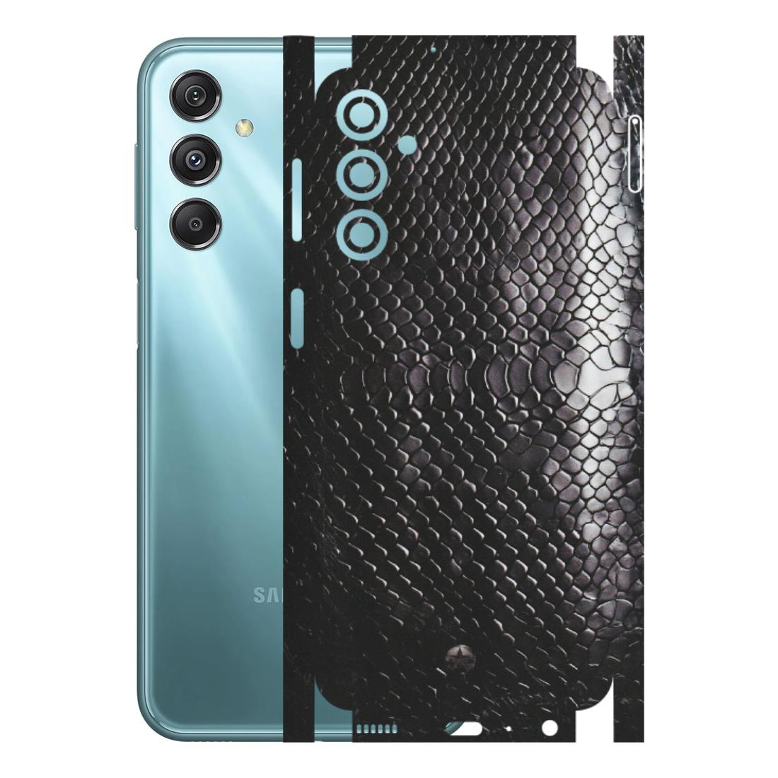 Samsung M/F/Note/Flip and C Phone Skins (All Models) - Black Snack Leather - Matte Finish (M-147) Samsung Galaxy M34 (5G)