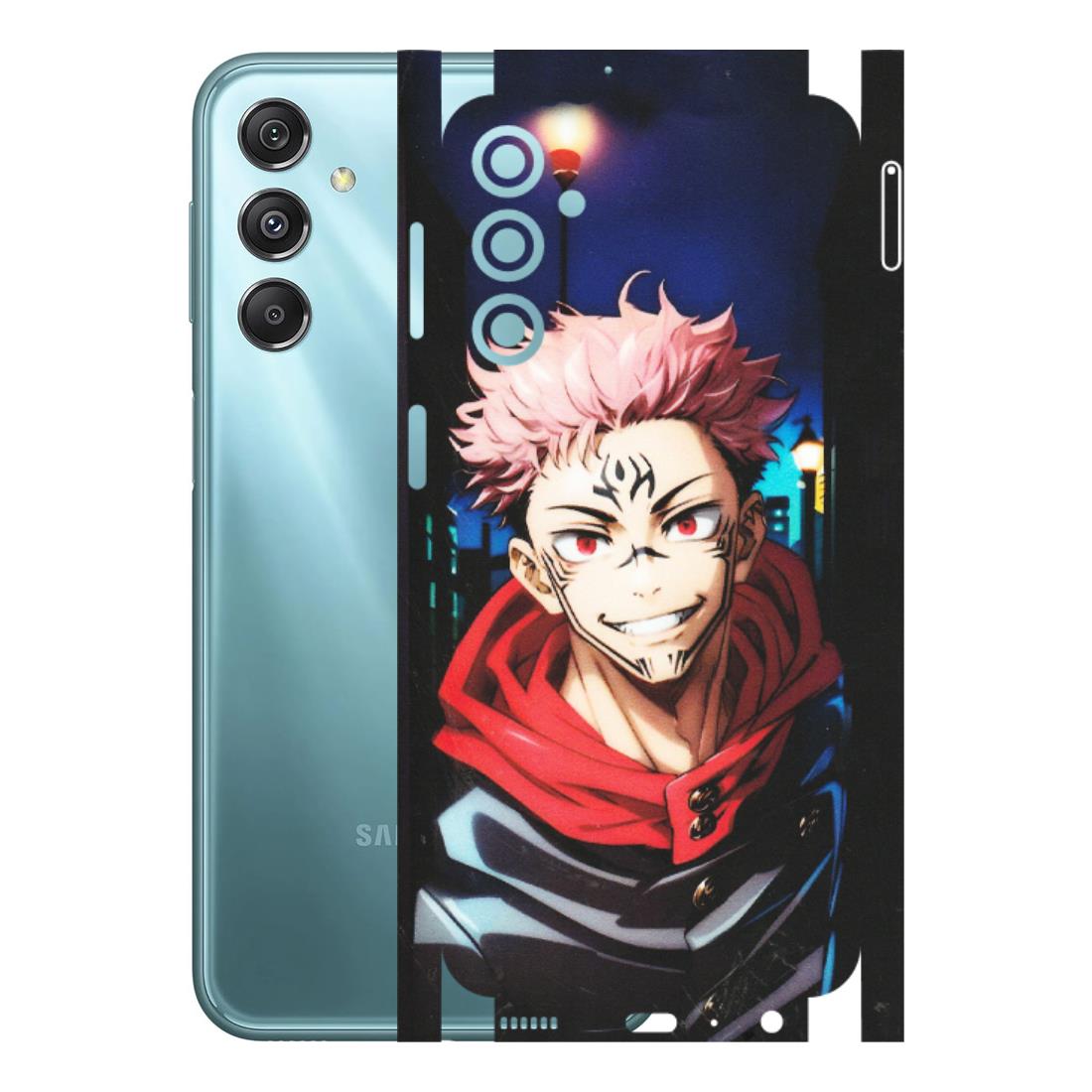 Samsung M/F/Note/Flip and C Phone Skins (All Models) - Yuji Itadori Funny Face Anime - Matte Finish (M-152) Samsung Galaxy M34 (5G)