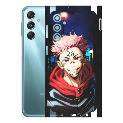 Samsung M/F/Note/Flip and C Phone Skins (All Models) - Yuji Itadori Funny Face Anime - Matte Finish (M-152) Samsung Galaxy M34 (5G)