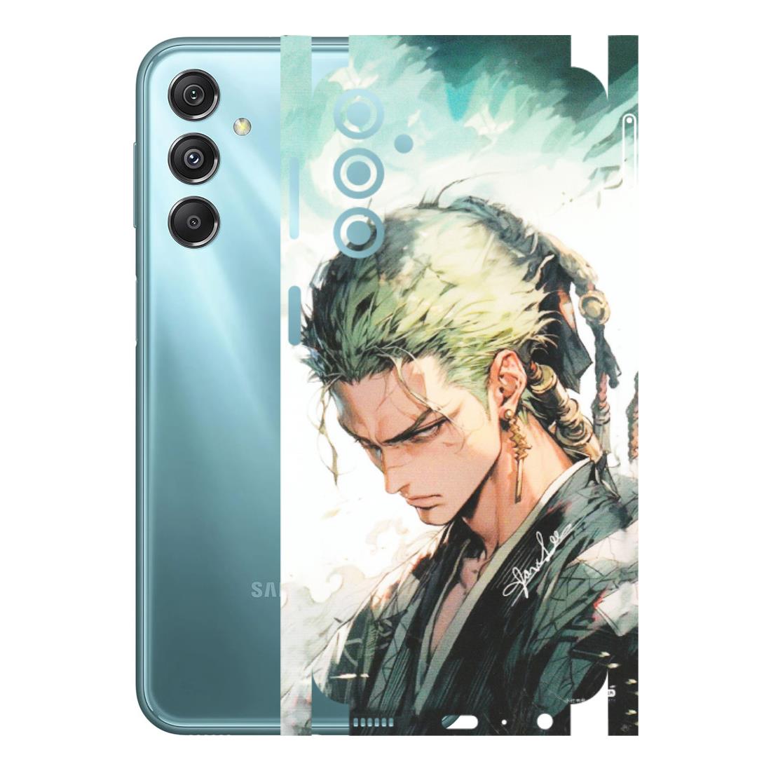 Samsung M/F/Note/Flip and C Phone Skins (All Models) - Pirate Hunter One Piece Anime - Matte Finish (M-157) Samsung Galaxy M34 (5G)