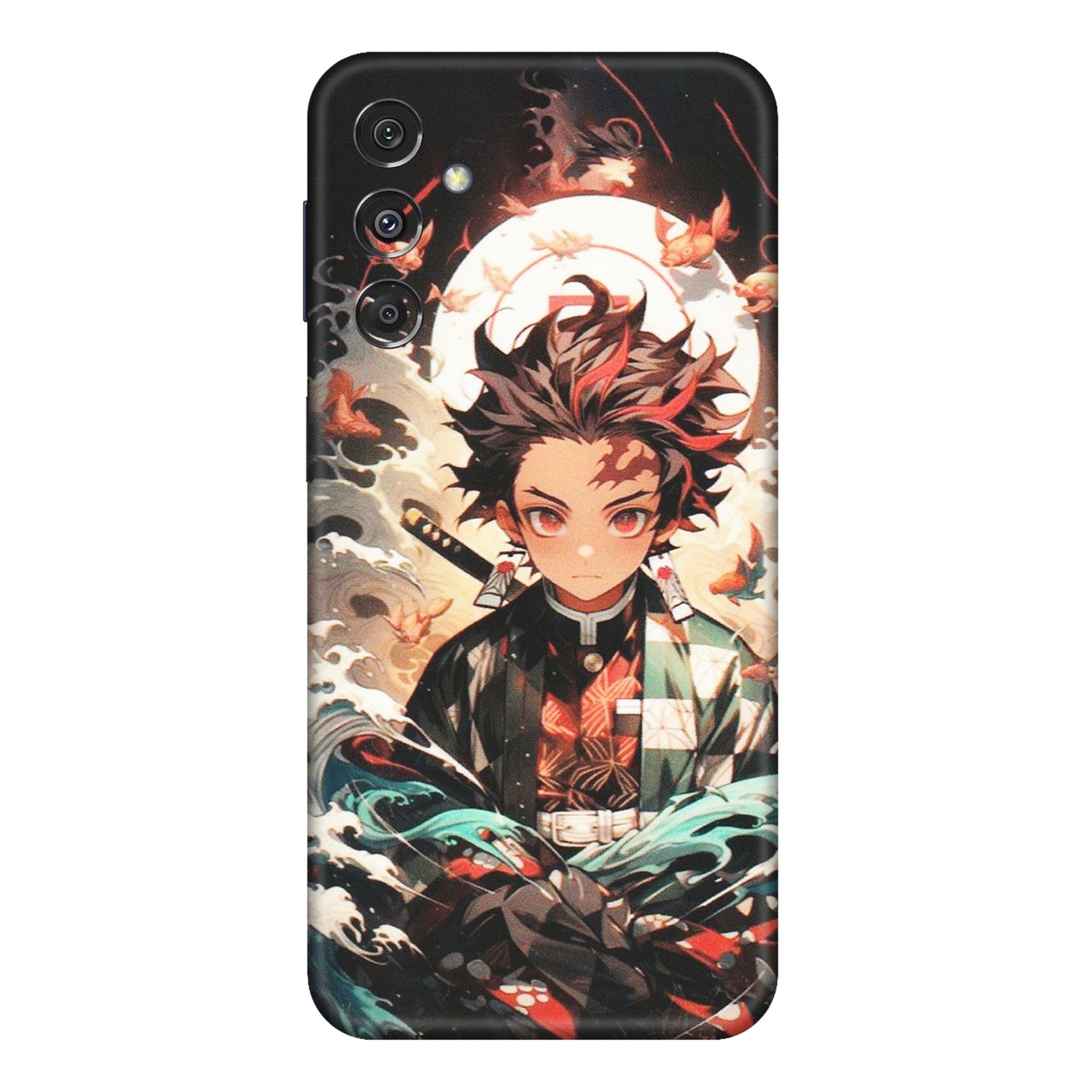 Samsung M/F/Note/Flip and C Phone Skins (All Models) - Tanjiro Demon Slayer Anime - Matte Finish (M-158) Samsung Galaxy M34 (5G)
