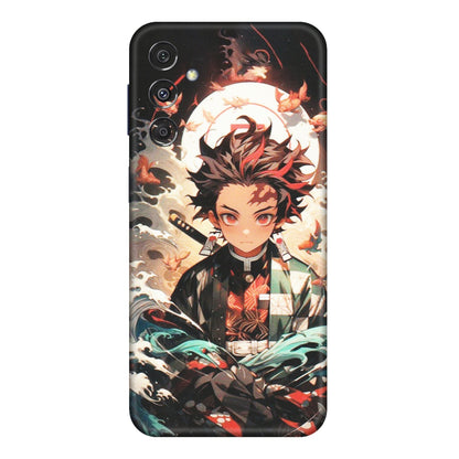 Samsung M/F/Note/Flip and C Phone Skins (All Models) - Tanjiro Demon Slayer Anime - Matte Finish (M-158) Samsung Galaxy M34 (5G)