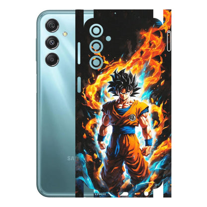 Samsung M/F/Note/Flip and C Phone Skins (All Models) - Goku Transformation Anime - Matte Finish (M-159) Samsung Galaxy M34 (5G)