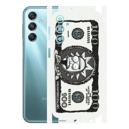 Samsung M/F/Note/Flip and C Phone Skins (All Models) - Rick And Morty Hundred Dollar Anime - Matte Finish (M-161) Samsung Galaxy M34 (5G)