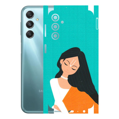 Samsung M/F/Note/Flip and C Phone Skins (All Models) - Radhe Radhe With Hindu Symbol - Matte Finish (M-164) Samsung Galaxy M34 (5G)