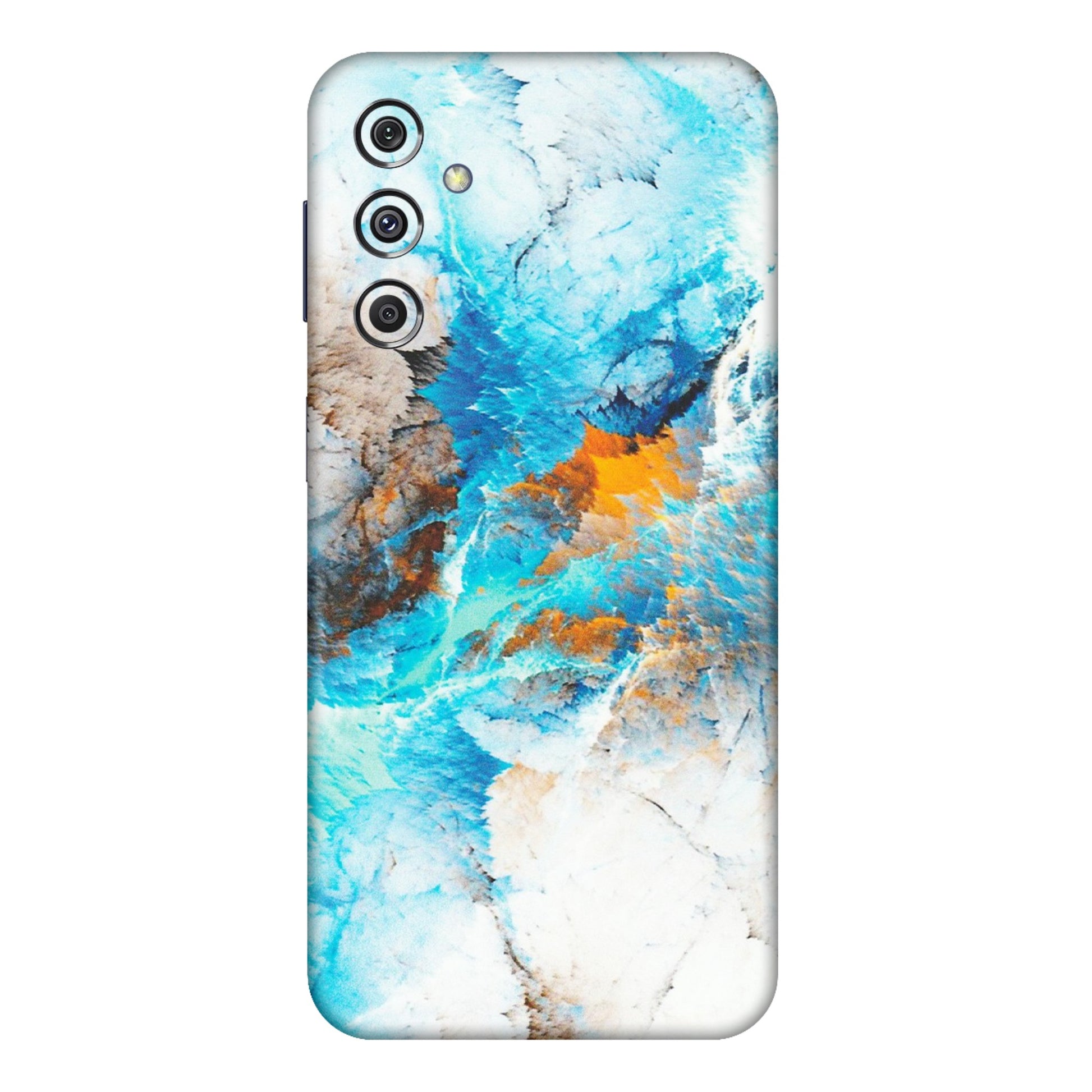 Samsung M/F/Note/Flip and C Phone Skins (All Models) - Blue Waves Abstract - Matte Finish (M-19) Samsung Galaxy M34 (5G)