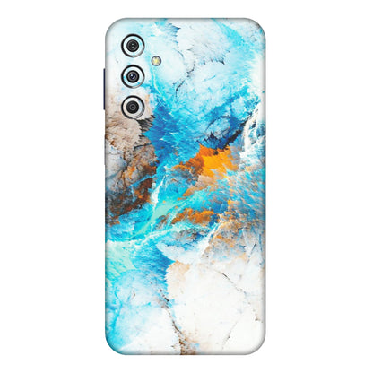 Samsung M/F/Note/Flip and C Phone Skins (All Models) - Blue Waves Abstract - Matte Finish (M-19) Samsung Galaxy M34 (5G)