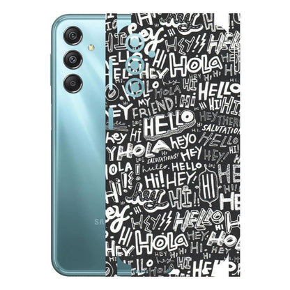 Samsung M/F/Note/Flip and C Phone Skins (All Models) - Hi Hello Doodles - Matte Finish (M-25) Samsung Galaxy M34 (5G)