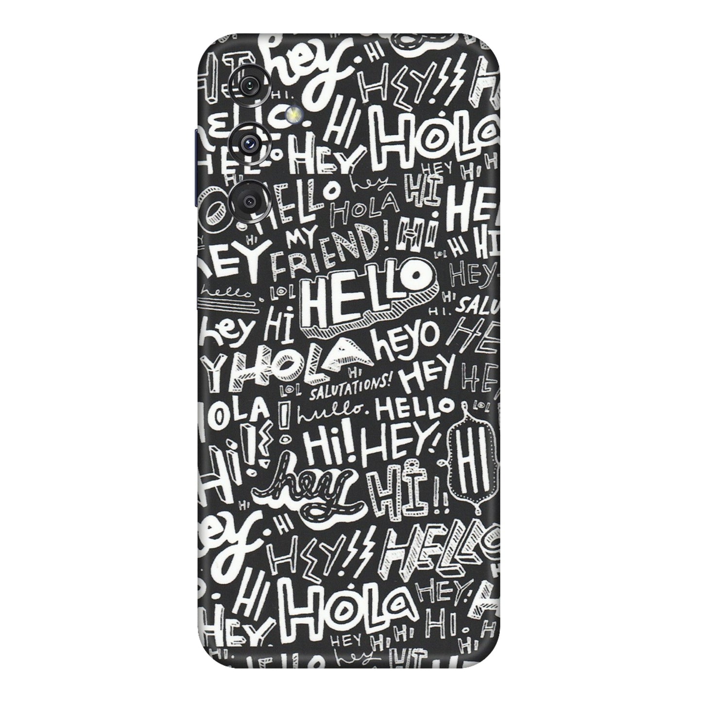 Samsung M/F/Note/Flip and C Phone Skins (All Models) - Hi Hello Doodles - Matte Finish (M-25) Samsung Galaxy M34 (5G)