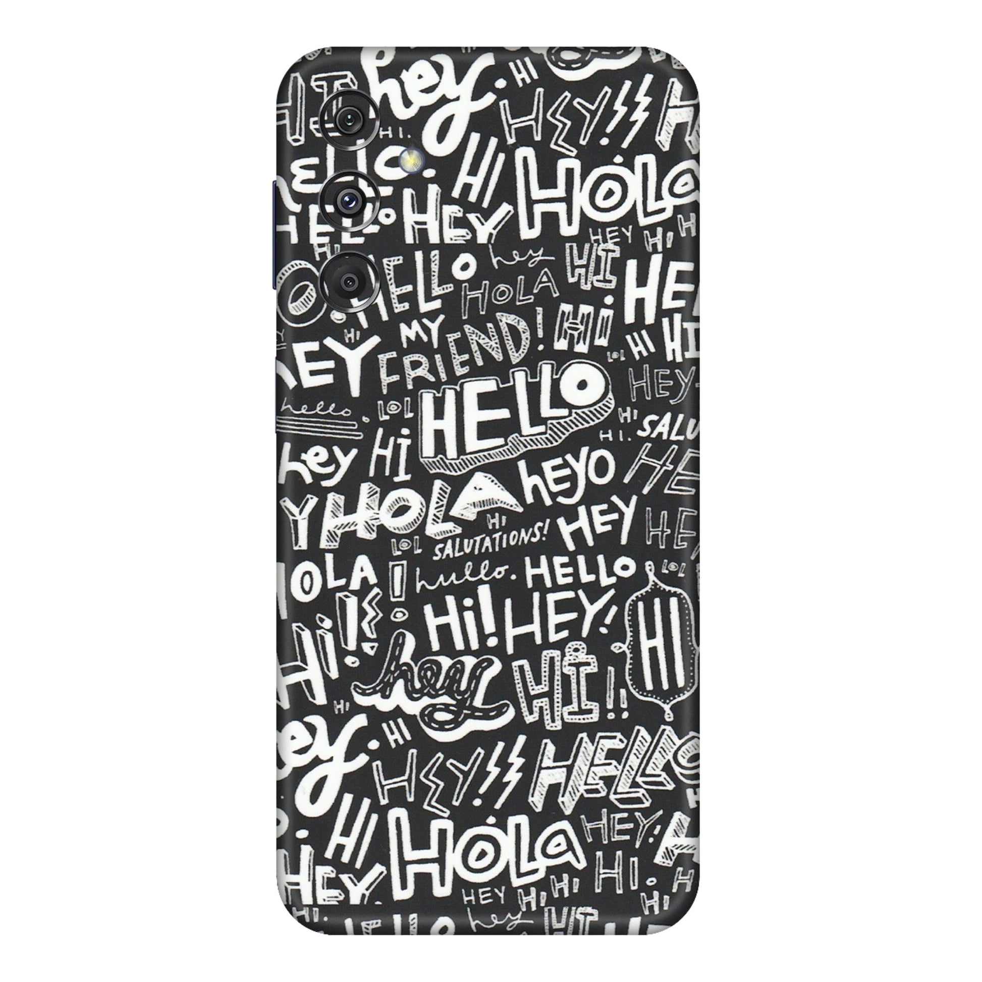 Samsung M/F/Note/Flip and C Phone Skins (All Models) - Hi Hello Doodles - Matte Finish (M-25) Samsung Galaxy M34 (5G)