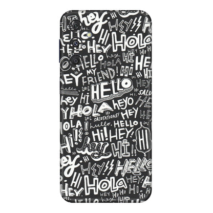 Samsung M/F/Note/Flip and C Phone Skins (All Models) - Hi Hello Doodles - Matte Finish (M-25) Samsung Galaxy M34 (5G)