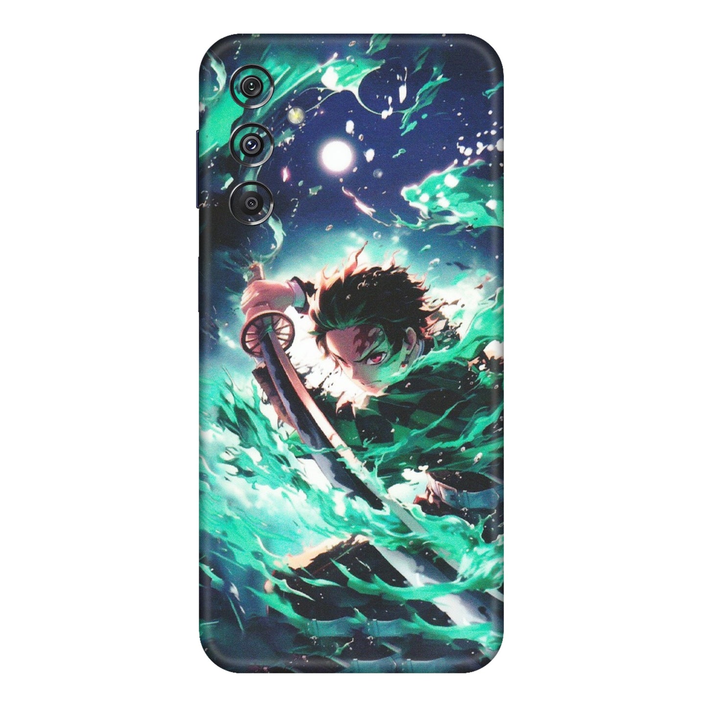 Samsung M/F/Note/Flip and C Phone Skins (All Models) - Sword Fighter Anime - Matte Finish (M-29) Samsung Galaxy M34 (5G)
