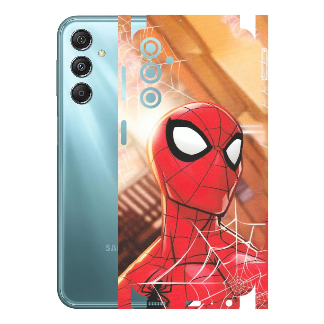 Samsung M/F/Note/Flip and C Phone Skins (All Models) - Spiderman Face New - Matte Finish (M-41) Samsung Galaxy M34 (5G)