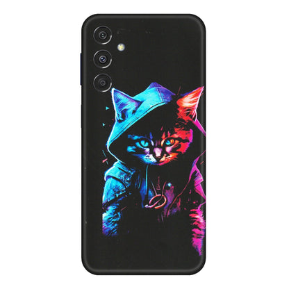 Samsung M/F/Note/Flip and C Phone Skins (All Models) - Cyberpunk Cat - Matte Finish (M-45) Samsung Galaxy M34 (5G)