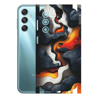 Samsung M/F/Note/Flip and C Phone Skins (All Models) - Abstract Volcanic Layers - Matte Finish (M-52) Samsung Galaxy M34 (5G)