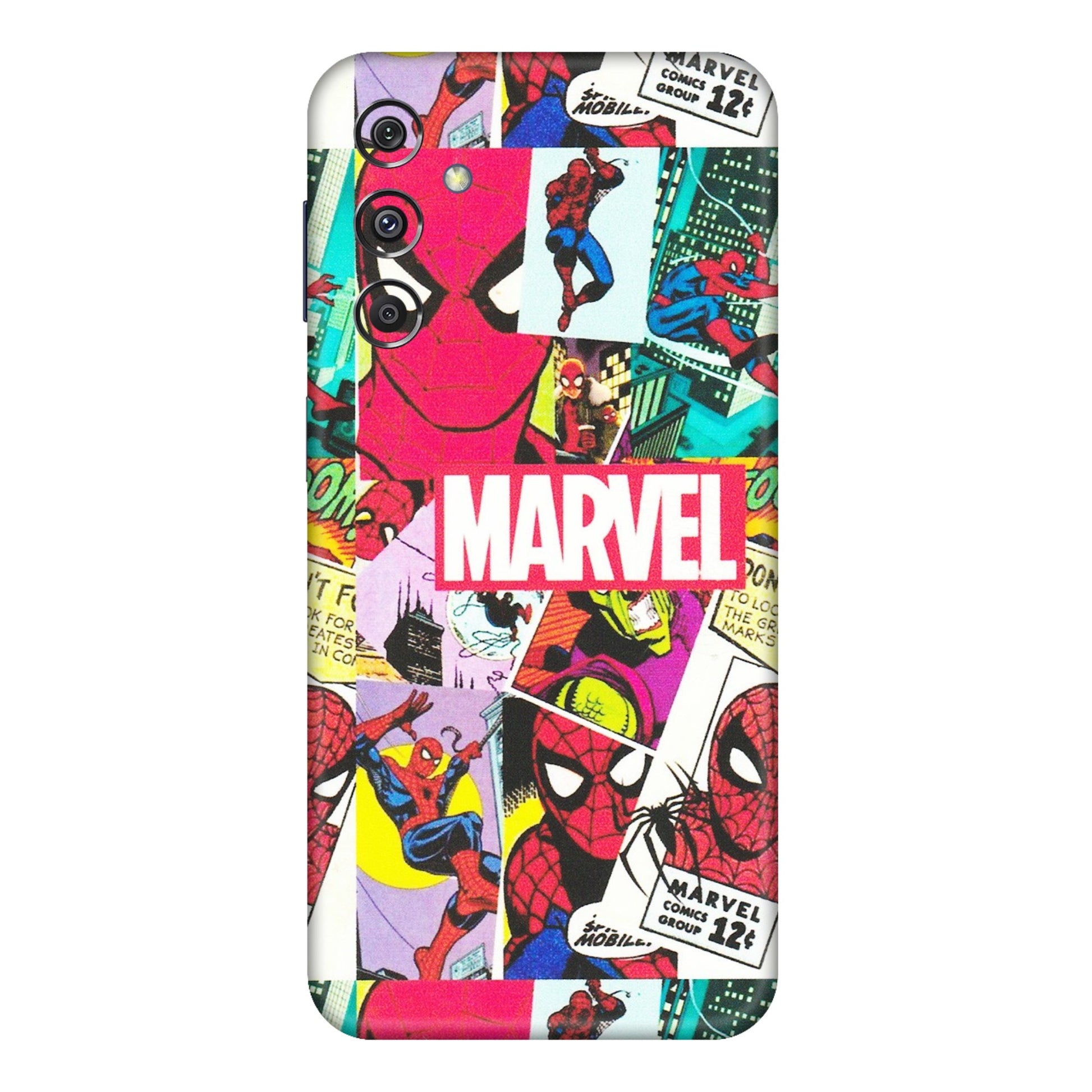 Samsung M/F/Note/Flip and C Phone Skins (All Models) - Marvel Comic Spiderman Grafitti - Matte Finish (M-72) Samsung Galaxy M34 (5G)