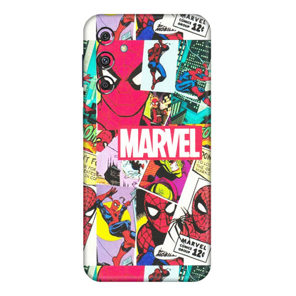 Samsung M/F/Note/Flip and C Phone Skins (All Models) - Marvel Comic Spiderman Grafitti - Matte Finish (M-72) Samsung Galaxy M34 (5G)