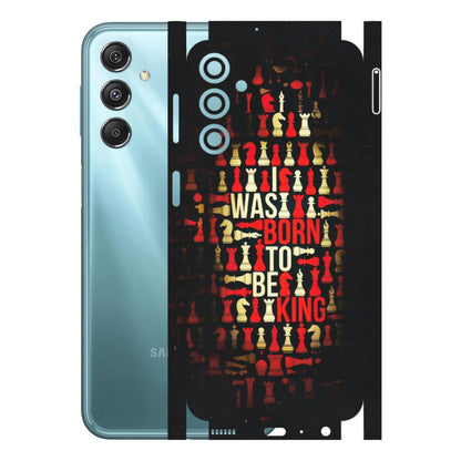 Samsung M/F/Note/Flip and C Phone Skins (All Models) - Born To Be King - Matte Finish (M-73) Samsung Galaxy M34 (5G)