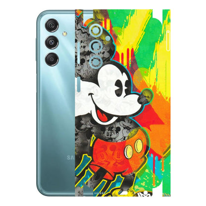 Samsung M/F/Note/Flip and C Phone Skins (All Models) - Multiple Mickey With Colourful Texture - Matte Finish (M-84) Samsung Galaxy M34 (5G)