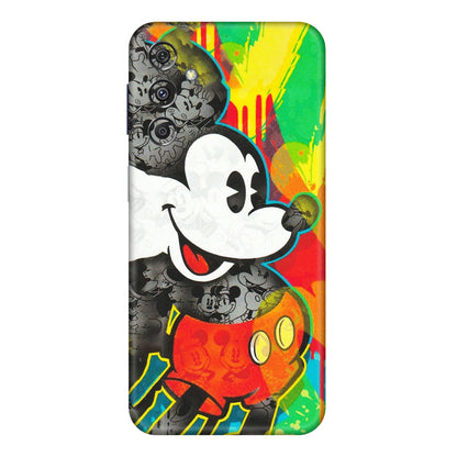Samsung M/F/Note/Flip and C Phone Skins (All Models) - Multiple Mickey With Colourful Texture - Matte Finish (M-84) Samsung Galaxy M34 (5G)