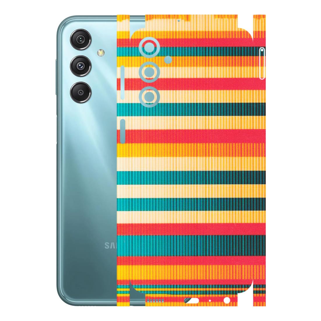 Samsung M/F/Note/Flip and C Phone Skins (All Models) - Colourful Stripes Soothing Effect - Matte Finish (M-86) Samsung Galaxy M34 (5G)