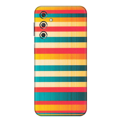 Samsung M/F/Note/Flip and C Phone Skins (All Models) - Colourful Stripes Soothing Effect - Matte Finish (M-86) Samsung Galaxy M34 (5G)