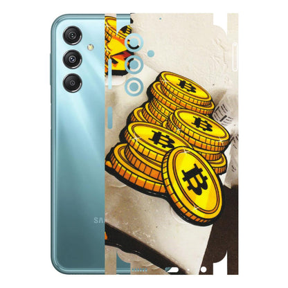 Samsung M/F/Note/Flip and C Phone Skins (All Models) - Billionaire Bitcoin Collection - Matte Finish (M-92) Samsung Galaxy M34 (5G)