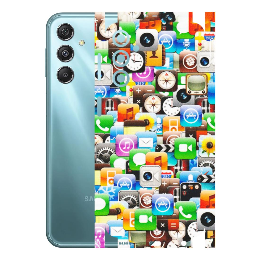 Samsung M/F/Note/Flip and C Phone Skins (All Models) - All Apple Icons - Matte Finish (M-93) Samsung Galaxy M34 (5G)
