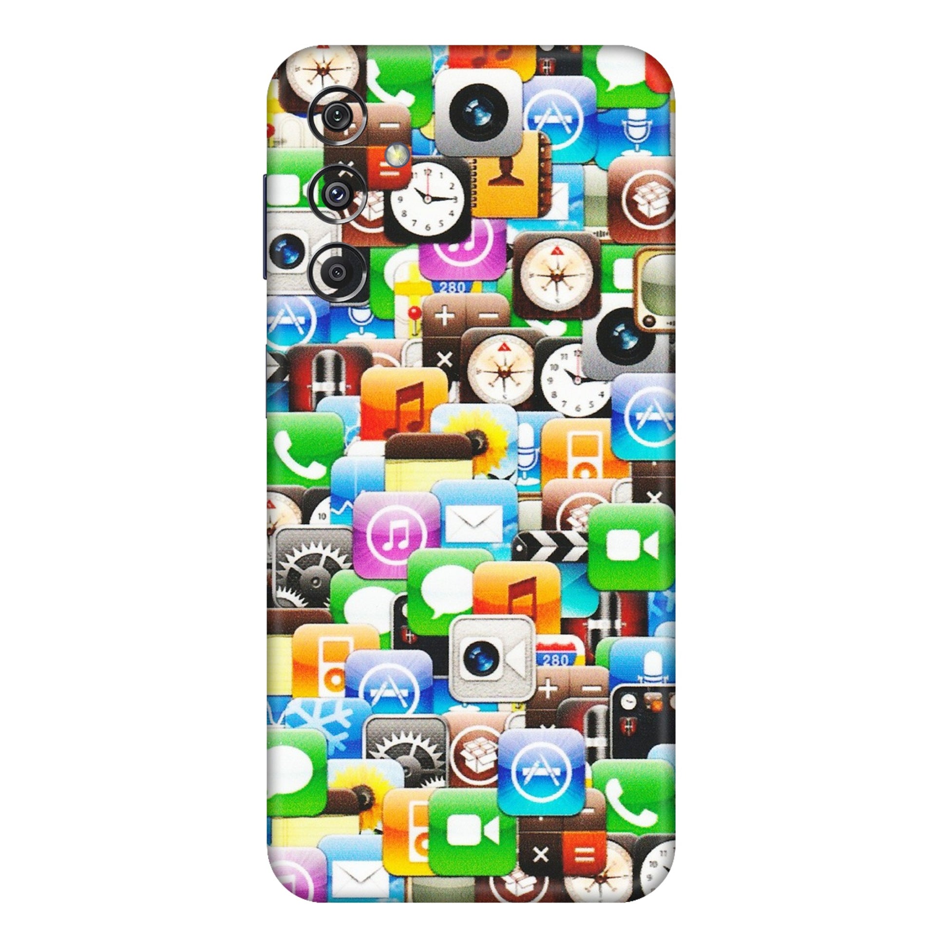 Samsung M/F/Note/Flip and C Phone Skins (All Models) - All Apple Icons - Matte Finish (M-93) Samsung Galaxy M34 (5G)