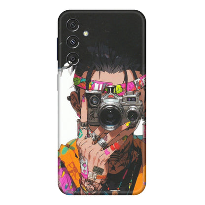 Samsung M/F/Note/Flip and C Phone Skins (All Models) - Camera Lover Girl - Matte Finish (M-09) Samsung Galaxy M34 (5G)