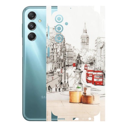 Samsung M/F/Note/Flip and C Phone Skins (All Models) - London Street - Transparent Finish (T-02) Samsung Galaxy M34 (5G)
