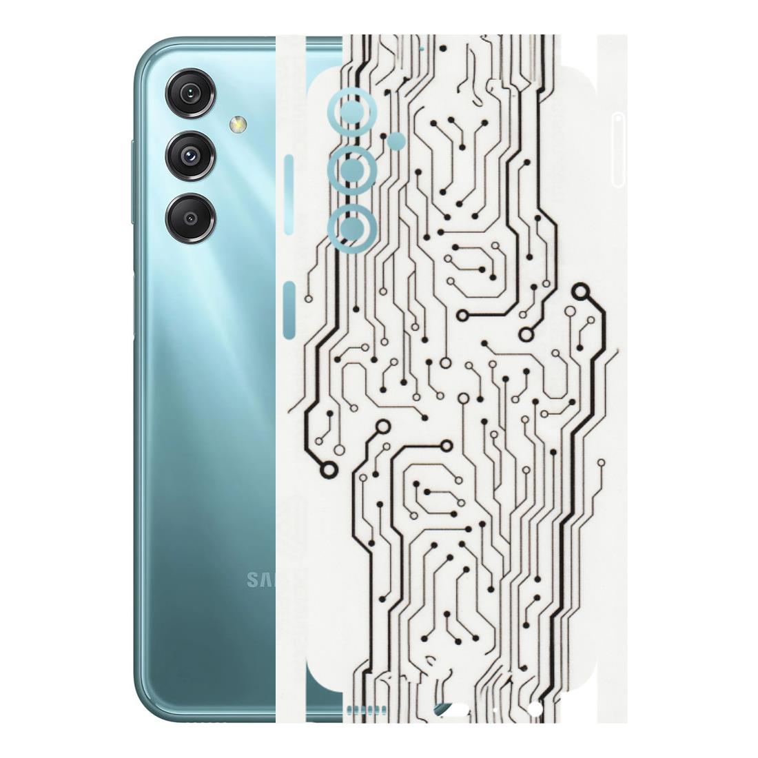 Samsung M/F/Note/Flip and C Phone Skins (All Models) - Tech Circuits - Transparent Finish (T-03) Samsung Galaxy M34 (5G)