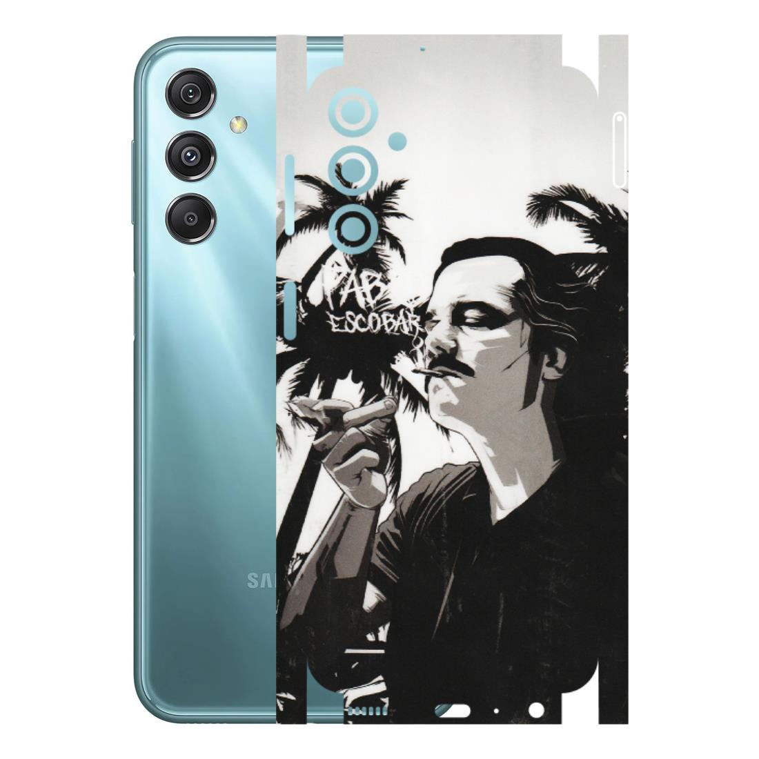 Samsung M/F/Note/Flip and C Phone Skins (All Models) - Pab Escobar - Transparent Finish (T-05) Samsung Galaxy M34 (5G)