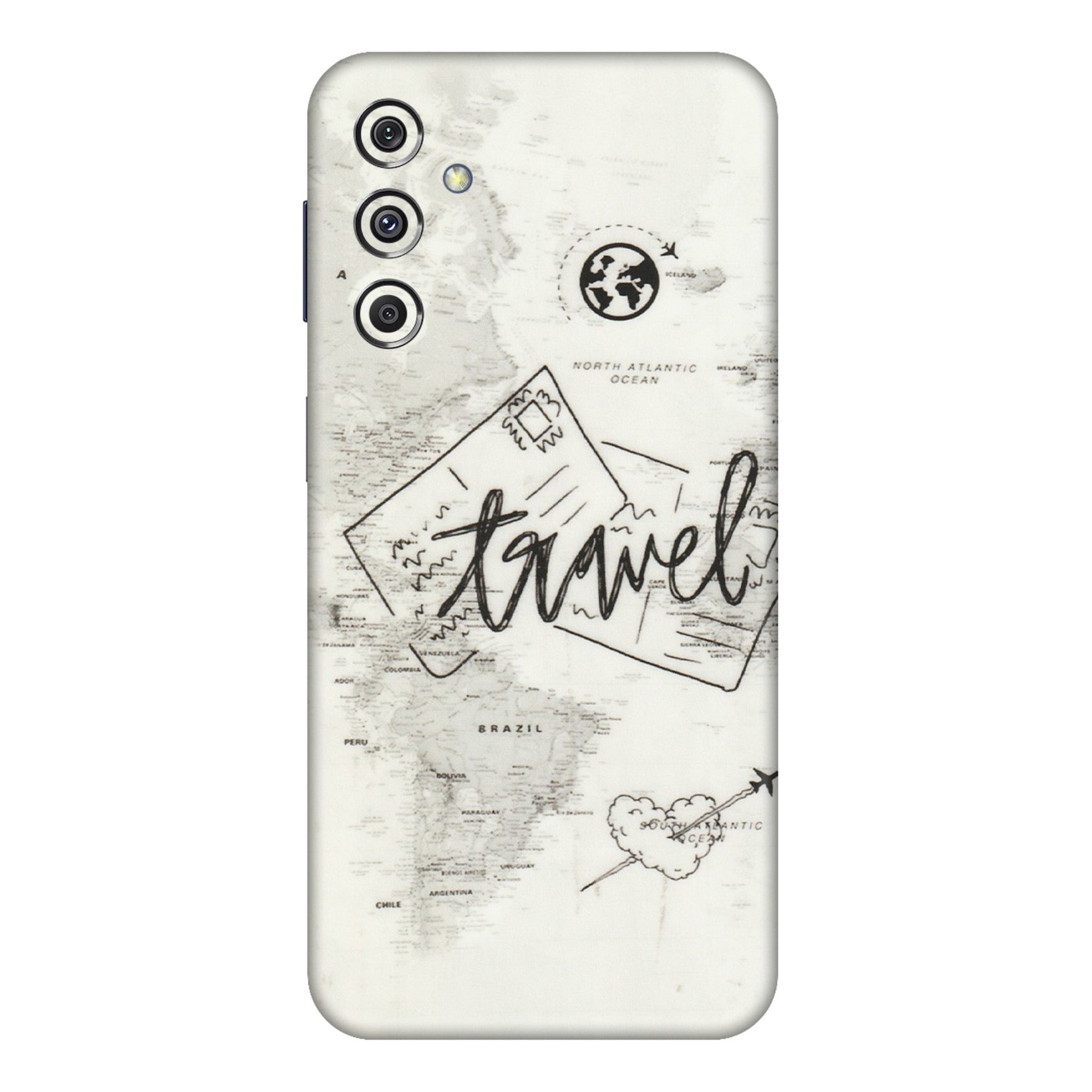 Samsung M/F/Note/Flip and C Phone Skins (All Models) - Travel Ticket - Transparent Finish (T-06) Samsung Galaxy M34 (5G)