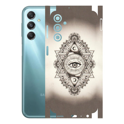 Samsung M/F/Note/Flip and C Phone Skins (All Models) - Illuminati Great Eye - Transparent Finish (T-14) Samsung Galaxy M34 (5G)