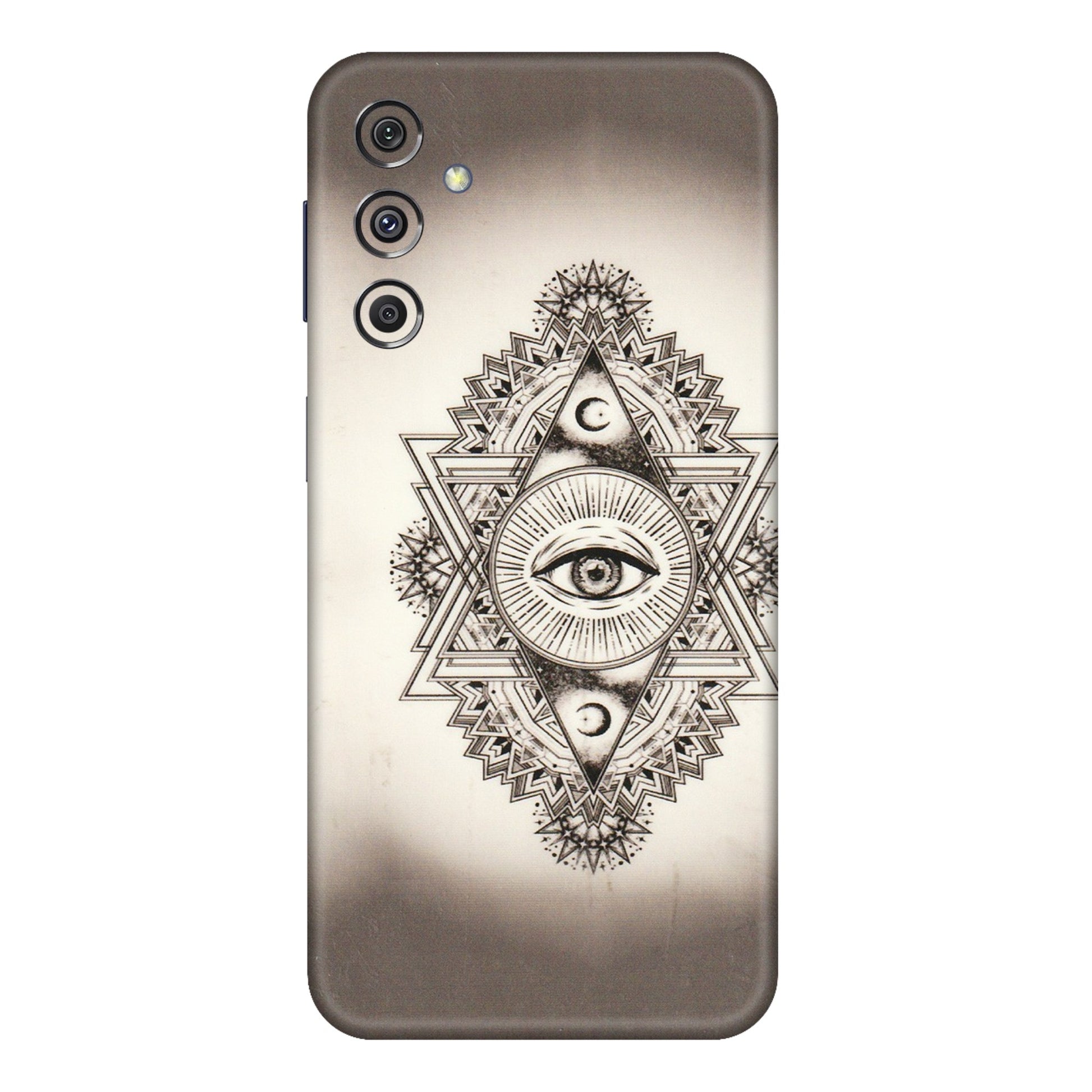 Samsung M/F/Note/Flip and C Phone Skins (All Models) - Illuminati Great Eye - Transparent Finish (T-14) Samsung Galaxy M34 (5G)