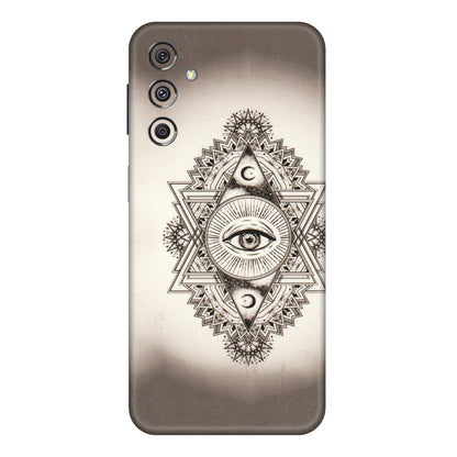 Samsung M/F/Note/Flip and C Phone Skins (All Models) - Illuminati Great Eye - Transparent Finish (T-14) Samsung Galaxy M34 (5G)