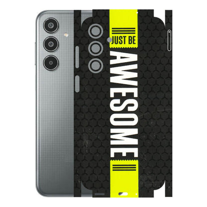 Samsung M/F/Note/Flip and C Phone Skins (All Models) - Just Be Awesome - 3D Embossed Finish (L-101) Samsung Galaxy M35 (5G)