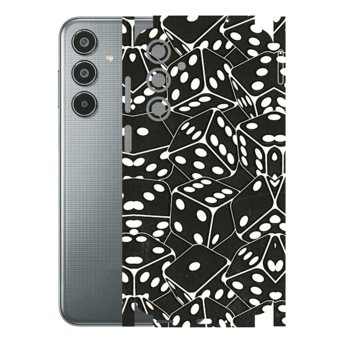 Samsung M/F/Note/Flip and C Phone Skins (All Models) - Big Black Dices - 3D Embossed Finish (L-106) Samsung Galaxy M35 (5G)