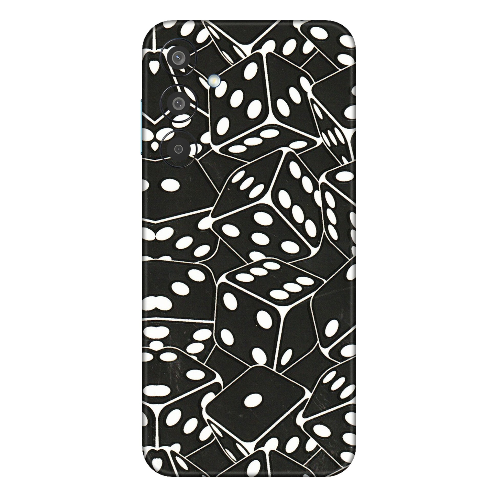 Samsung M/F/Note/Flip and C Phone Skins (All Models) - Big Black Dices - 3D Embossed Finish (L-106) Samsung Galaxy M35 (5G)