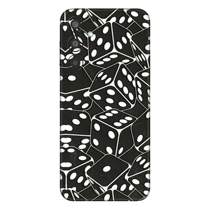 Samsung M/F/Note/Flip and C Phone Skins (All Models) - Big Black Dices - 3D Embossed Finish (L-106) Samsung Galaxy M35 (5G)