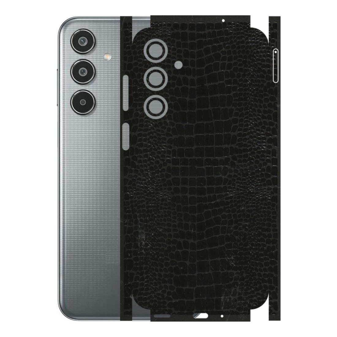 Samsung M/F/Note/Flip and C Phone Skins (All Models) - Snake Leather Black - 3D Embossed Finish (L-107) Samsung Galaxy M35 (5G)