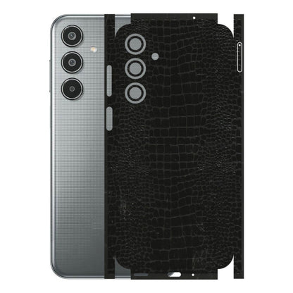Samsung M/F/Note/Flip and C Phone Skins (All Models) - Snake Leather Black - 3D Embossed Finish (L-107) Samsung Galaxy M35 (5G)