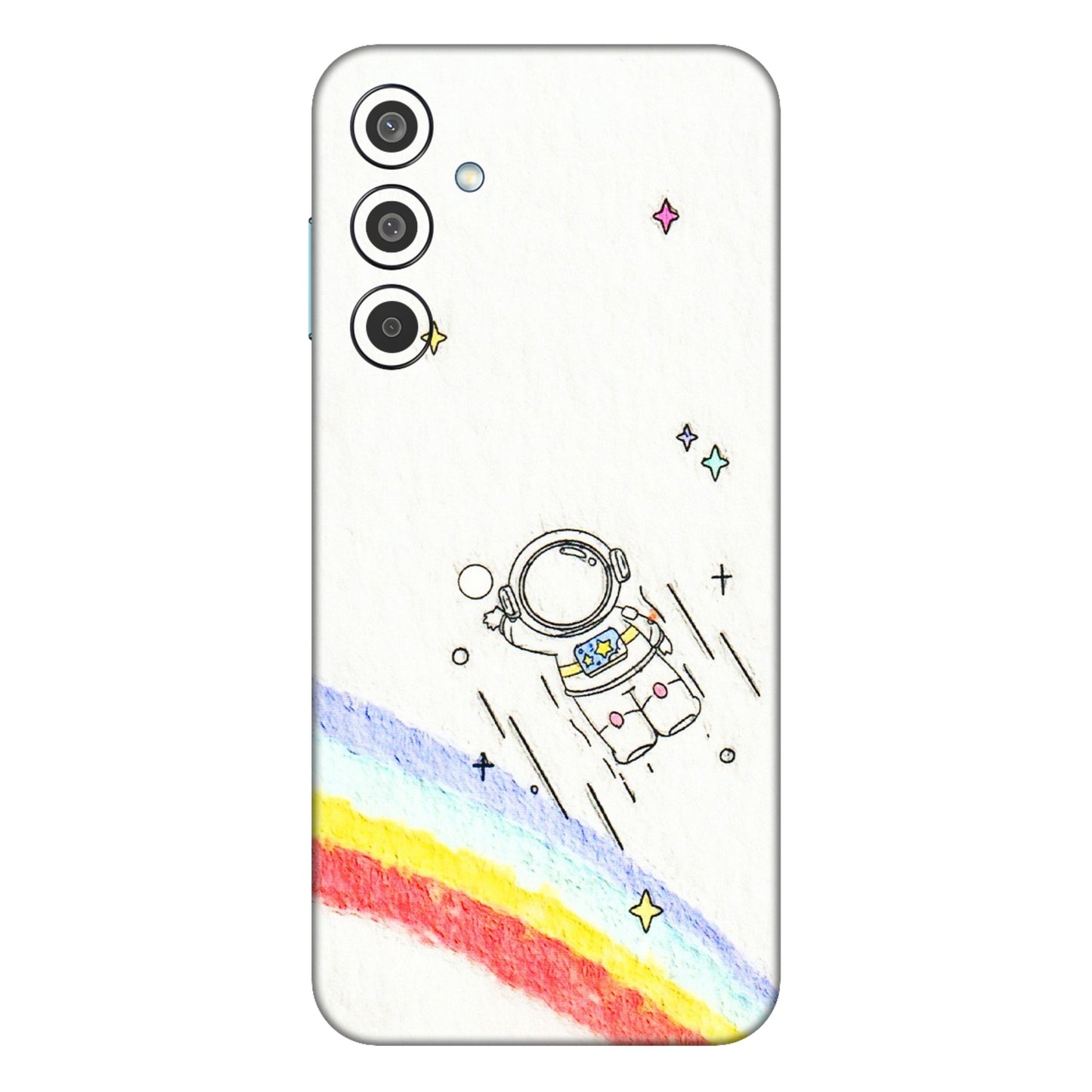 Samsung M/F/Note/Flip and C Phone Skins (All Models) - Milkyway Astronaut - 3D Embossed Finish (L-110) Samsung Galaxy M35 (5G)