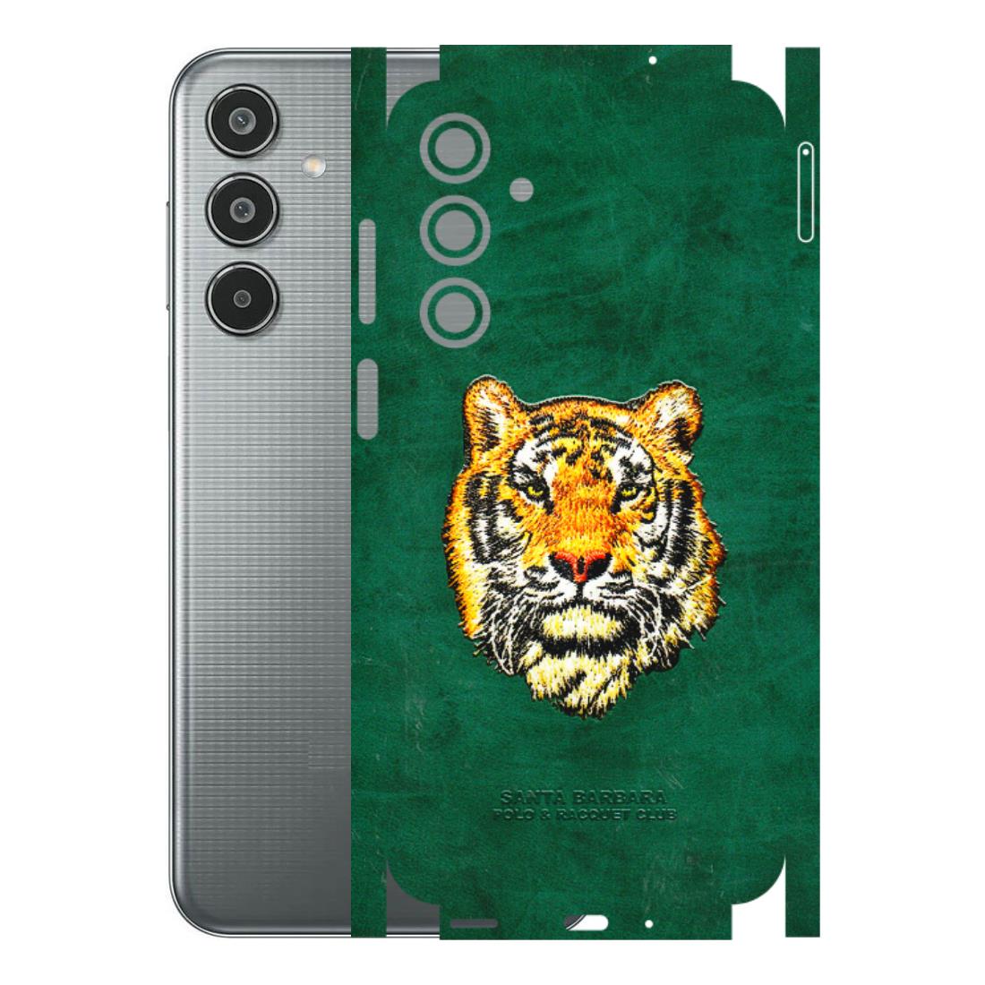 Samsung M/F/Note/Flip and C Phone Skins (All Models) - Leather Feel Tiger - 3D Embossed Finish (L-111) Samsung Galaxy M35 (5G)