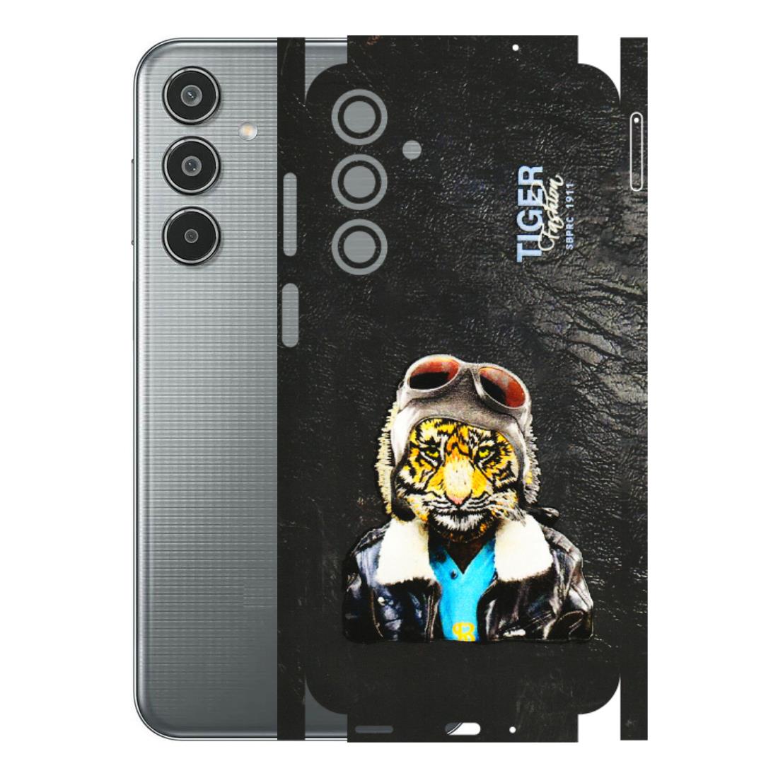 Samsung M/F/Note/Flip and C Phone Skins (All Models) - Rider Tiger - 3D Embossed Finish (L-113) Samsung Galaxy M35 (5G)