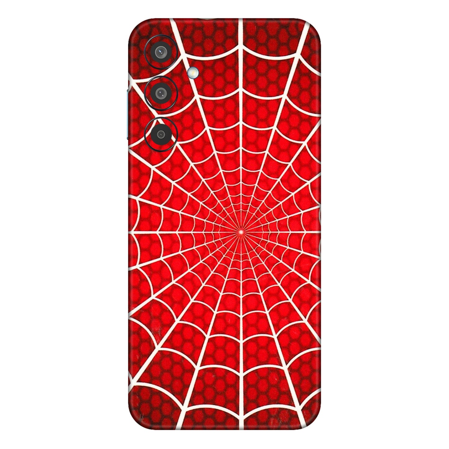 Samsung M/F/Note/Flip and C Phone Skins (All Models) - Classic Spidey Web - 3D Embossed Finish (L-115) Samsung Galaxy M35 (5G)