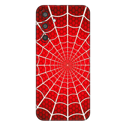 Samsung M/F/Note/Flip and C Phone Skins (All Models) - Classic Spidey Web - 3D Embossed Finish (L-115) Samsung Galaxy M35 (5G)