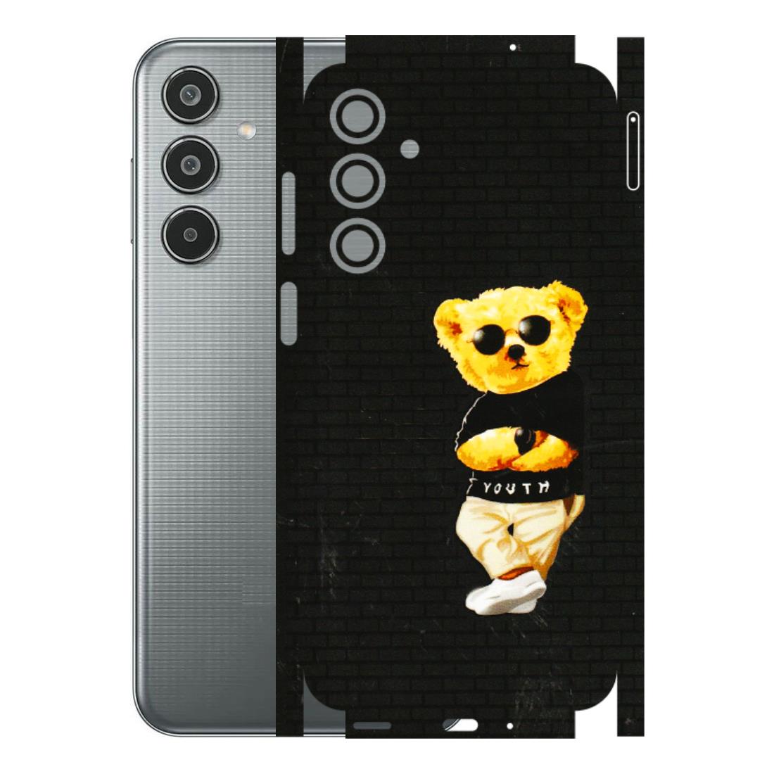 Samsung M/F/Note/Flip and C Phone Skins (All Models) - Classy Teddy Bear - 3D Embossed Finish (L-116) Samsung Galaxy M35 (5G)